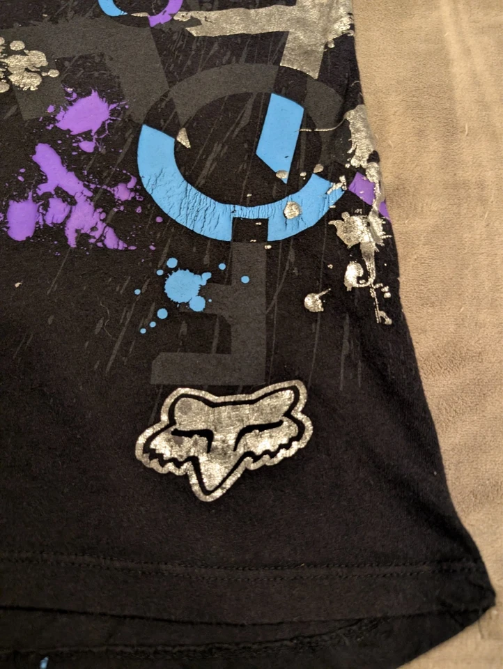 Camiseta Fox Moto Gráfica Y2K Mujer Talla L Foto 3 de 4