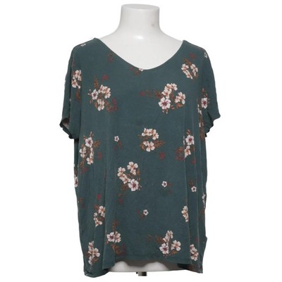Cubus, T-shirt, Größe: XL, Grün/Mehrfarbig, Elasthan/Viskose, Blumen, Damen #xiZ