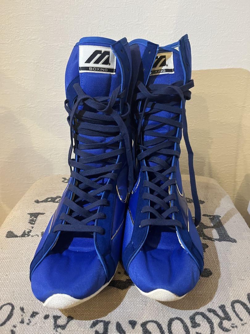 Mizuno ボクシングシューズ 青 MIZUNO ミズノ ボクシングシューズ イージースペクトラ 21メタル