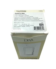 Lutron Diva DVSTV-WH 8A 3-Way Single Preset Dimmer (White)