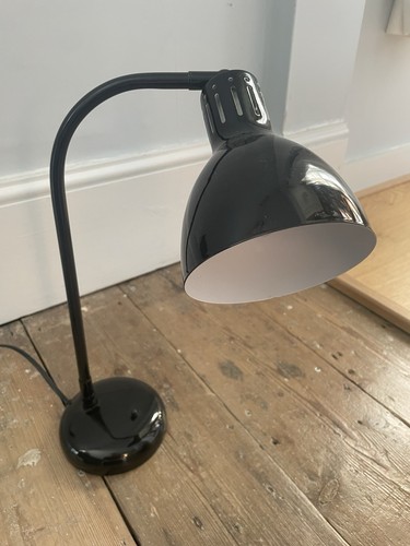 IKEA Bettie Black Metal Retro Desk Lamp VGC