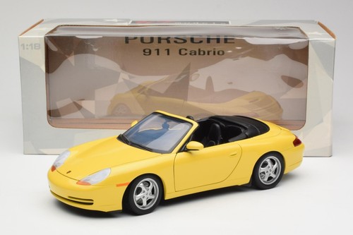 27906 Porsche 911 996 Cabriolet Speed Yellow UT Models 1/18 - Imagen 8 de 8