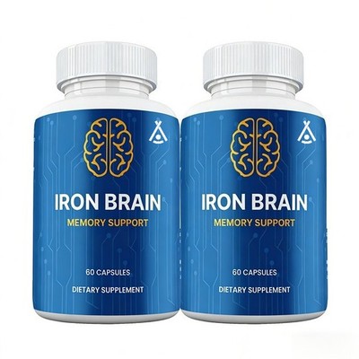 Iron Brain Capsules, Max Strength, IronBrain Supplement Neuro Health (2 pack)