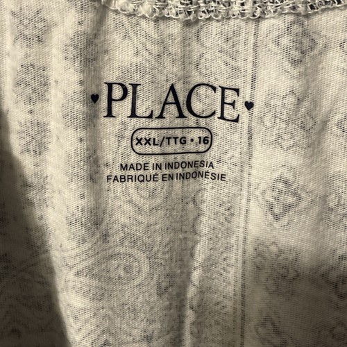 Girls The Children's Place white dress with a Blue paisley pattern XXL-16 - Picture 2 of 3
