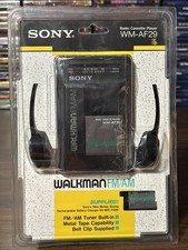 Sony Walkman FM AM Radio Cassette Player WM AF29 Rechargeable Battery NEW