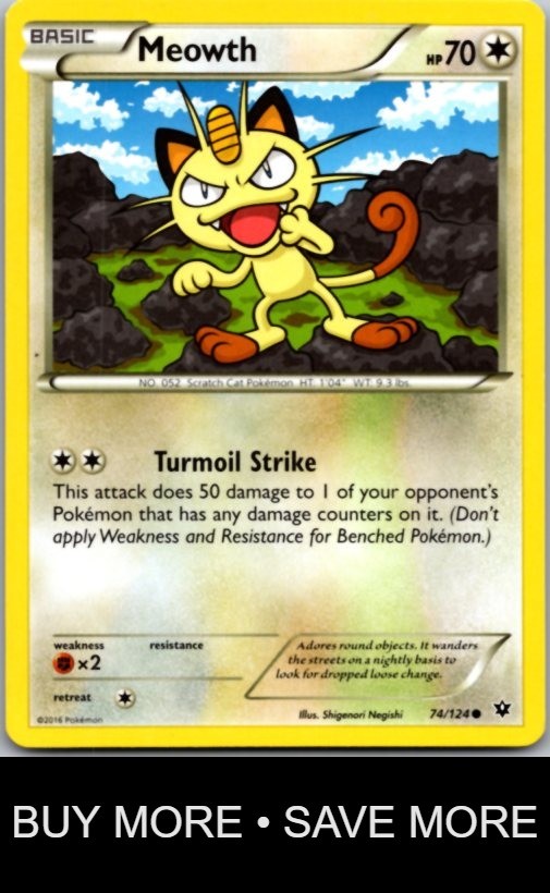 Meowth 74/124 Fates Collide Negishi