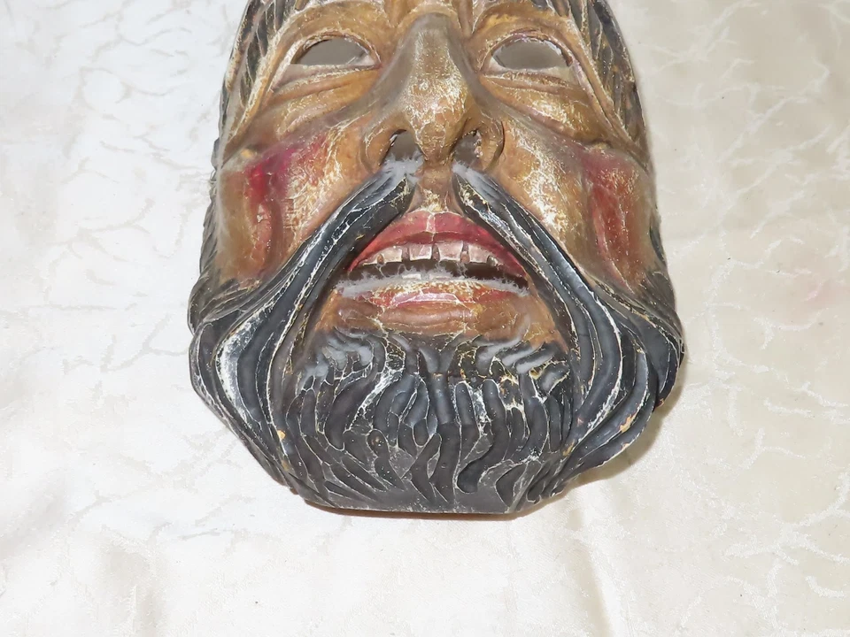 Maschera IN Legno Fasnet Carnevale Larve Probabilmente Tedesco Sud - Immagine 2 di 4