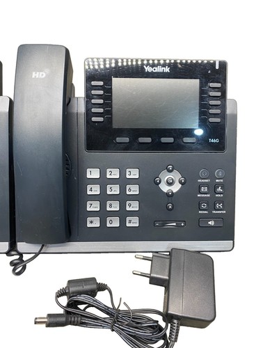 2 Stück Yealink SIP-T46WG IP-Telefon mit Netzteil 49634 - Afbeelding 2 van 8