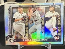 2025 Topps #5 Tarik Skubal / Ronel Blanco / Framber Valdez Holo Foil