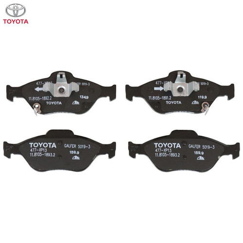 Genuine Toyota Front Brake Pad Kit 5019 For Yaris Hybrid 1.5L-D 2014- 044650D210 - Picture 1 of 7