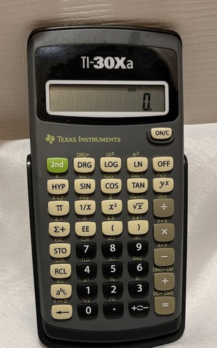 Texas Instruments TI-30XA Calcolatrice Scientifica Studente Funzionante! - Foto 1 di 4
