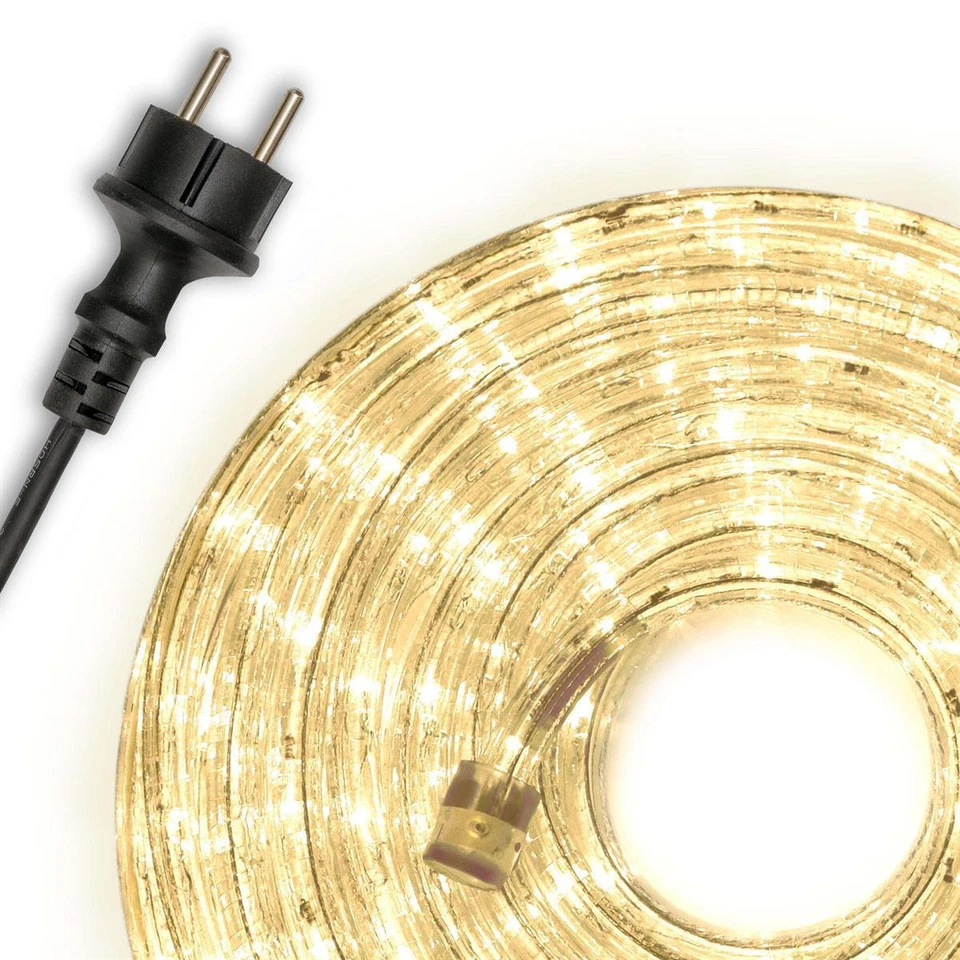 10 m LED Lichterschlauch warm weiß 240 LED Weihnachtsbeleuchtung Leuchtdeko Xmas - Bild 1 von 4