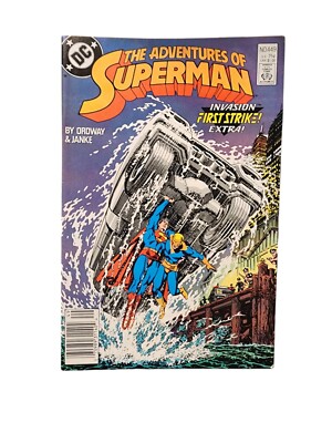 Vintage 1988 DC Comics The Adventures of Superman Invasion First