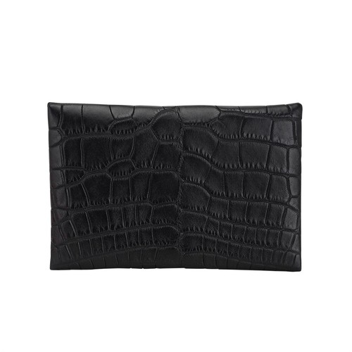 Hermes Calvi Card Holder Black Matte Exotic New w/Box - 第 1/5 張圖片