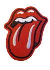Fashion Embrodiery Rolling Stones Red Tongue Iron on Sew on Cloth Patch T-Shirts