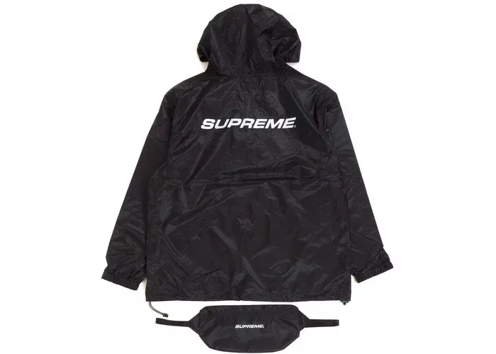 Supreme Packable Ripstop Pullover Black Size Small FW 17