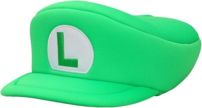 Super Mario Bros Luigi Green Cosplay Costume Hat Cap