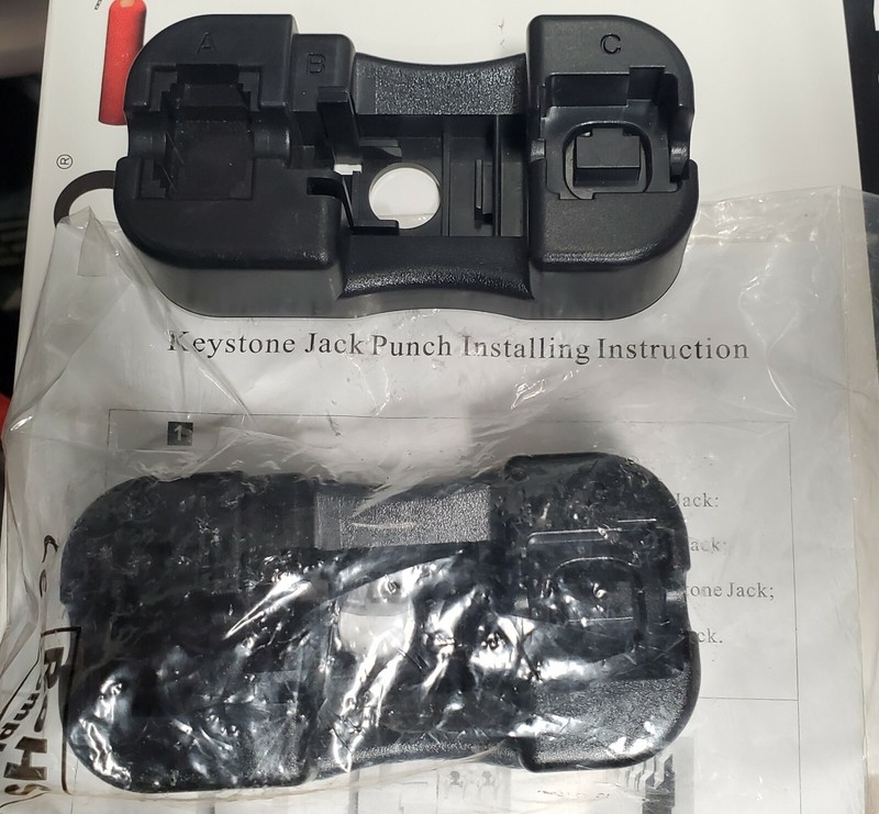 rj-45 punch down holders