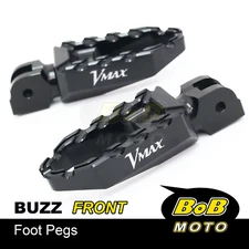 CNC Buzz Anti-slip Front Touring Foot Pegs For Yamaha  VMX 1200 V-Max 85-07 06