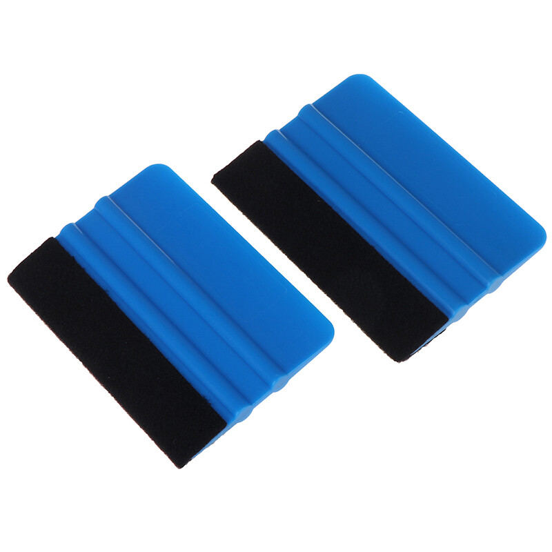 2 Pcs Vinyl Squeegee Microfiber Suede Felt Edge Film Wrap
