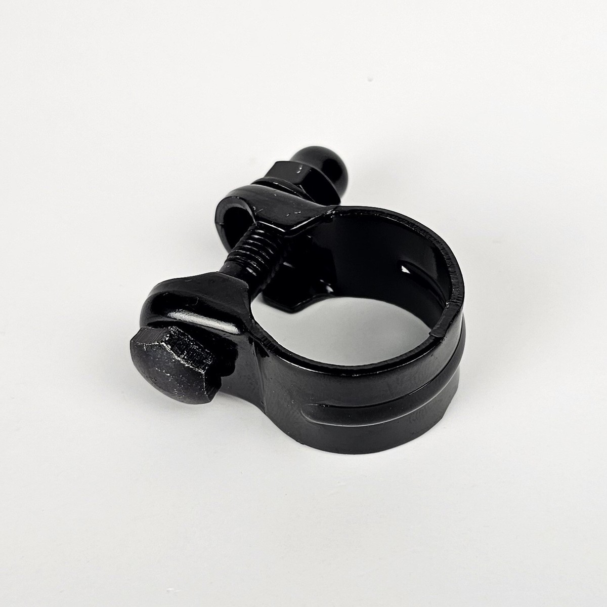 Bike Steel Seat Post Clamp 28.6mm Outer Diameter - Vintage Style Bicycle Seat Clamp In Black