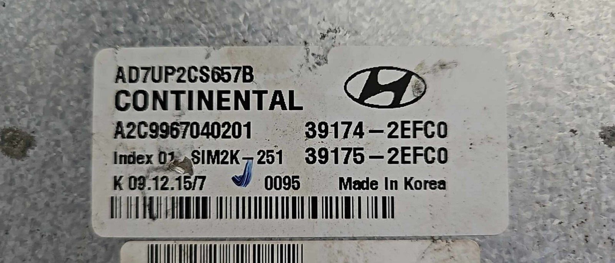 39174-2EFC0 Hyundai Elantra 2019-2020 ecm ecu computer | eBay