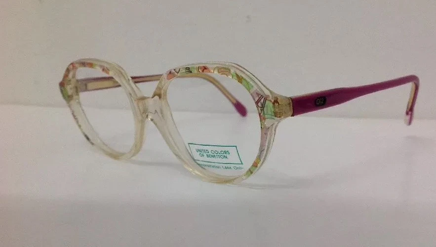 Benetton Occhiale Da Vista Bambina Plastica Multicolor Viola