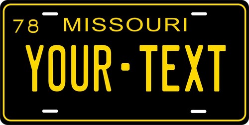 Missouri State Tag Custom Auto ODER Motorrad Neuheit personalisierte Nummernschilder - Bild 47 von 56