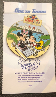 Disney - みーき② Disney pin 48154 Cruise Line Castaway Club Pink Bow Mickey