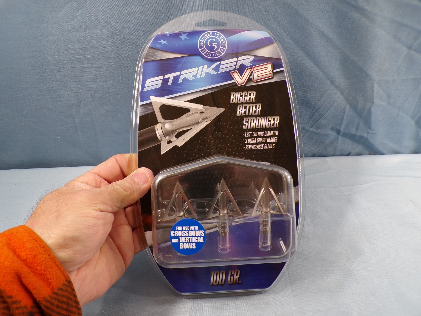 NIP Pack of 3 G5 Striker V2 100 Grain Broadheads NEW IN PACK eBay