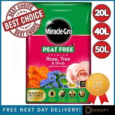 ROSE TREE AND SHRUB COMPOST ERICACEOUS SPECIAL PLANT 40L 50L MIRACLE GRO SOIL