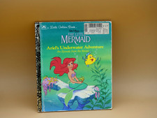Disney's THE LITTLE MERMAID Ariels Underwater Adventure Little Golden Book 1989