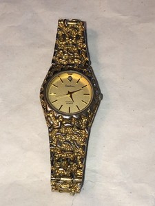 armitron diamond gold watch