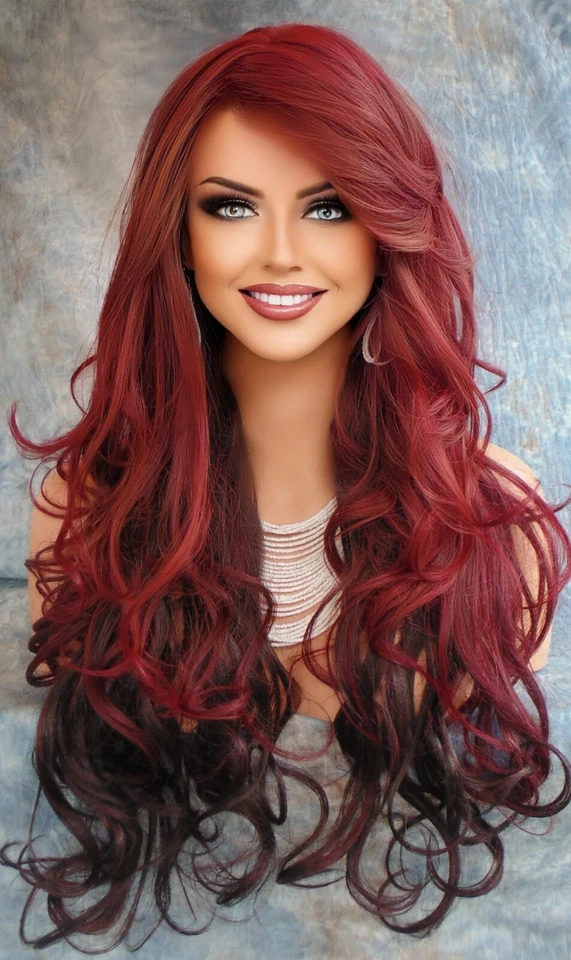 LONG CURLY | HEAT SAFE SKIN TOP WIG | COLOR DX4799 | HOT STYLE USA SELLER 355 - Image 4 of 4