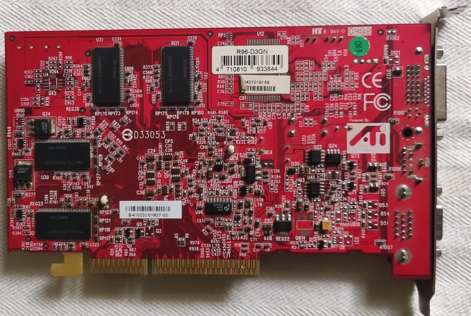 Scheda grafica AGP ATI R96-D3GN 256M DVI VGA - Immagine 2 di 4