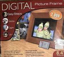 Smartparts SPDPF84M 8Inch Digital Picture Frame High Resolution 8.4" LCD Display