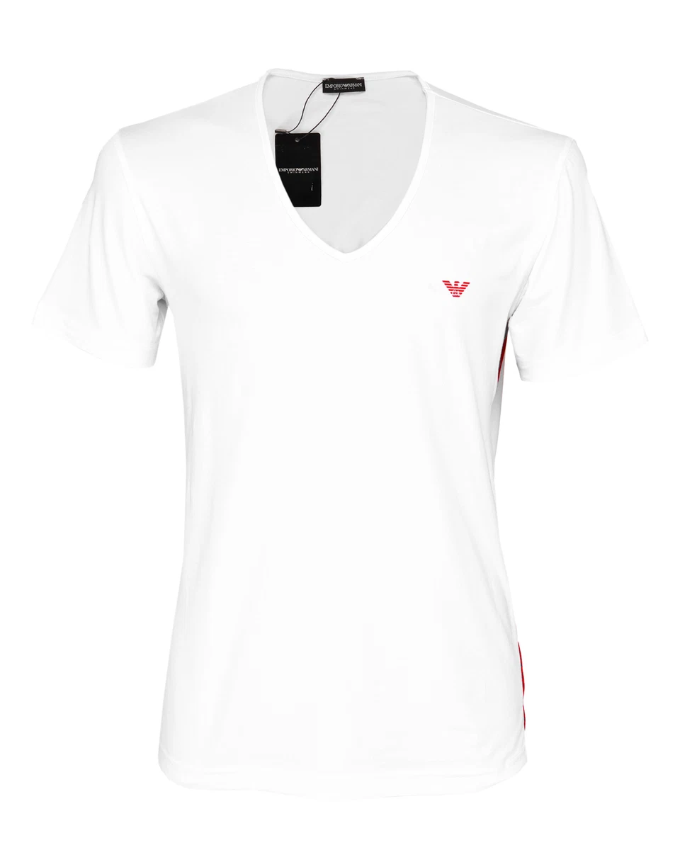 Armani v top neck shirt