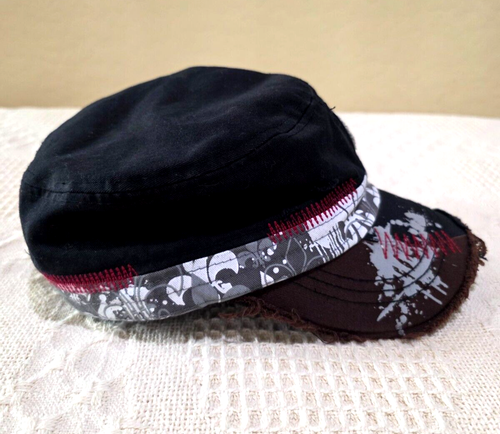Sun Products Black New Orleans Rhinestone Flat Top Cute Baseball Ball Cap Hat - Picture 4 of 10