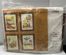 Vintage Needlework Kit Kitchen The Creative Circle 1763 Gourmet Gallery Sealed
