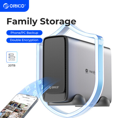 ORICO NAS-Server für 3,5Zoll-SATA-HDD FamilienCloud Remotezugriff auf Telefon