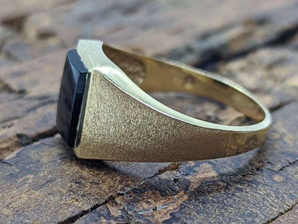 Statement mens onyx rings sale