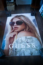 GUESS SUNGLASSES French Vintage Advertising Fashion Poster Original 2017