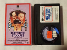 THE THREE STOOGES VOLUME VIII BETA BETAMAX TAPE IN BOX MO LARRY CURLY RCA VIDEO