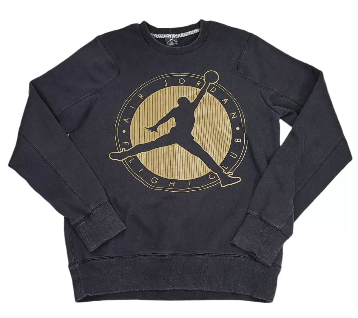 Black and gold jordan sweatshirt new arrivals