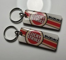 Suzuki Lucky Strike Motorcycle Key Chain 2 Pack