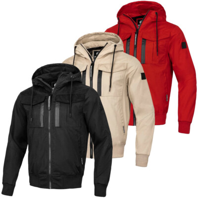Jacke Pit Bull West Coast PitBull Herren Windjacke Übergangsjacke Arillo Kapuze