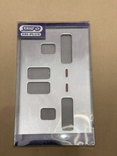 SelectRic 5MPLUS-324 Polished Chrome Double Socket Cover Plate