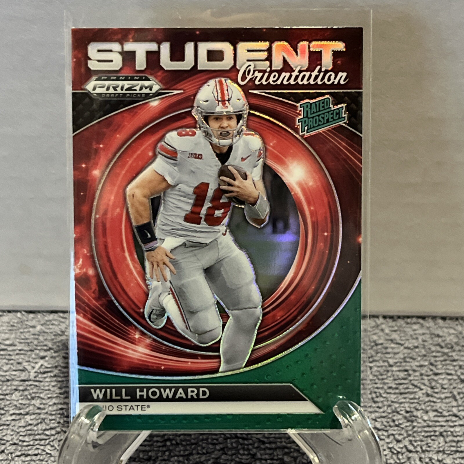 2024 Prizm Draft Will Howard Student Orientation Green #SO-WH