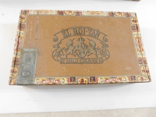 EL ROI TAN MILDE ZIGARRENKISTEN 7 EA 10 CENT 50 EA ZIGARREN PRO BOX EINE SELTENE GRÖSSE L@@K - Bild 2 von 13