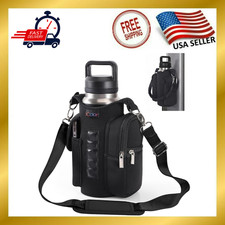 Magnetic Gym Bag Water Bottle Carrier Holder with Phone Pockets Shoulder St...